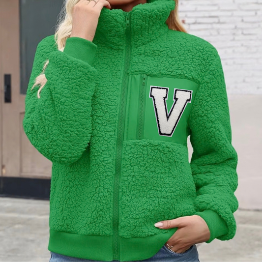 Chenille V Soft Fleece Zip Jacket