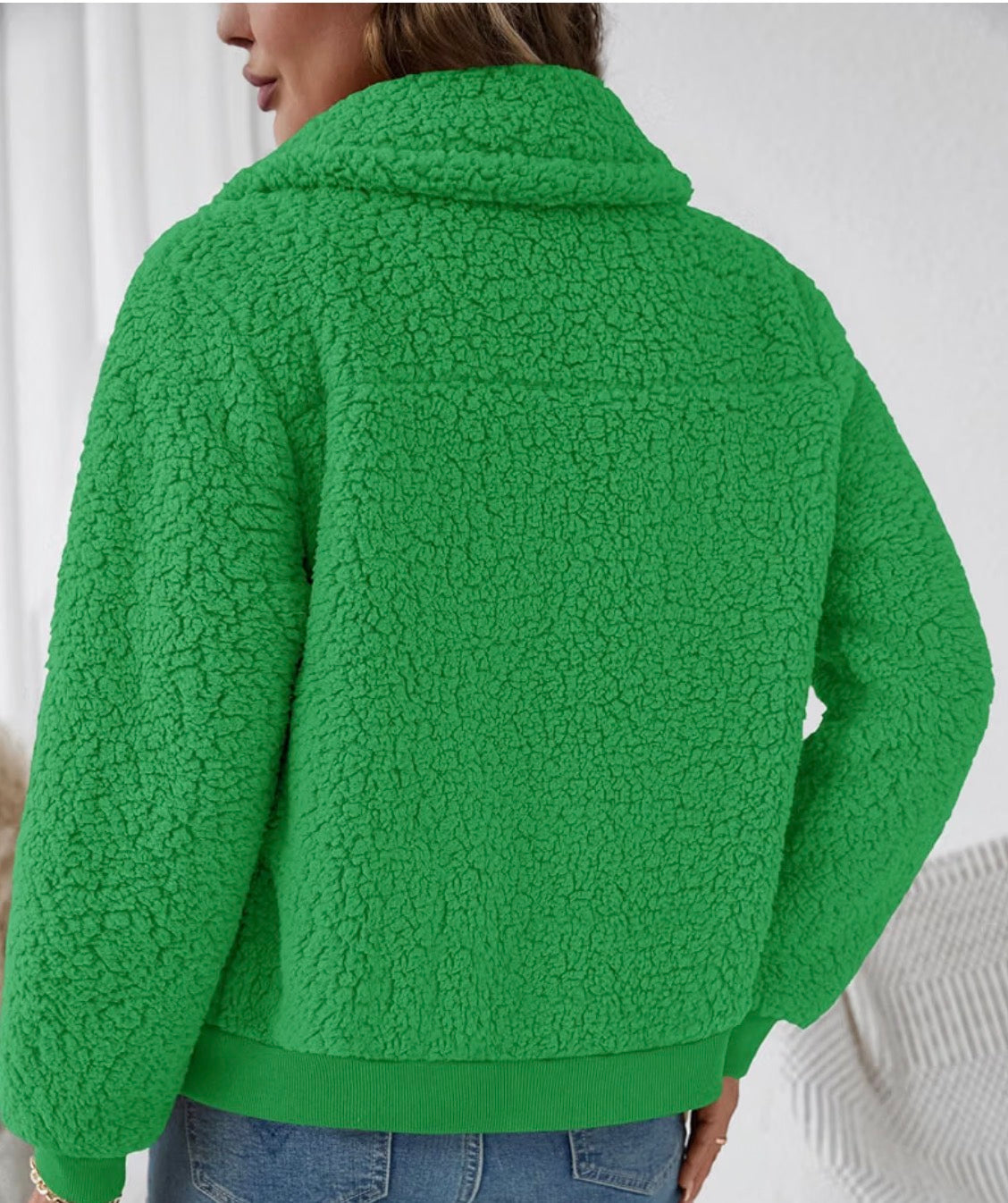 Chenille V Soft Fleece Zip Jacket